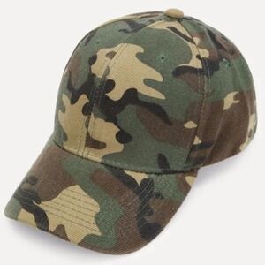 Kara and Kate Men Or Women Green Brown Black Camouflage Baseball Hat NWOT O/S